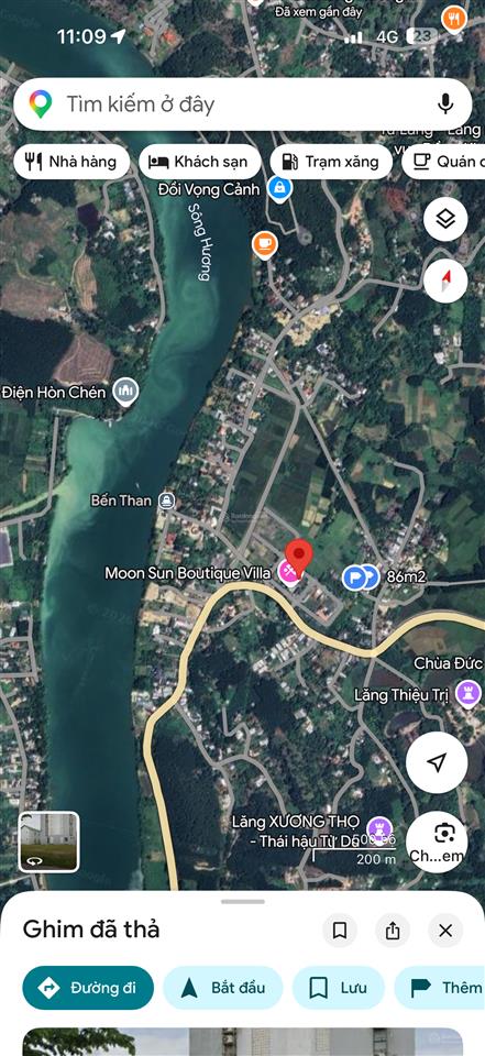 Đất đẹp kqh cư chánh  thuỷ bằng, tp huế. 400m2 ngang 16m view thoáng mát