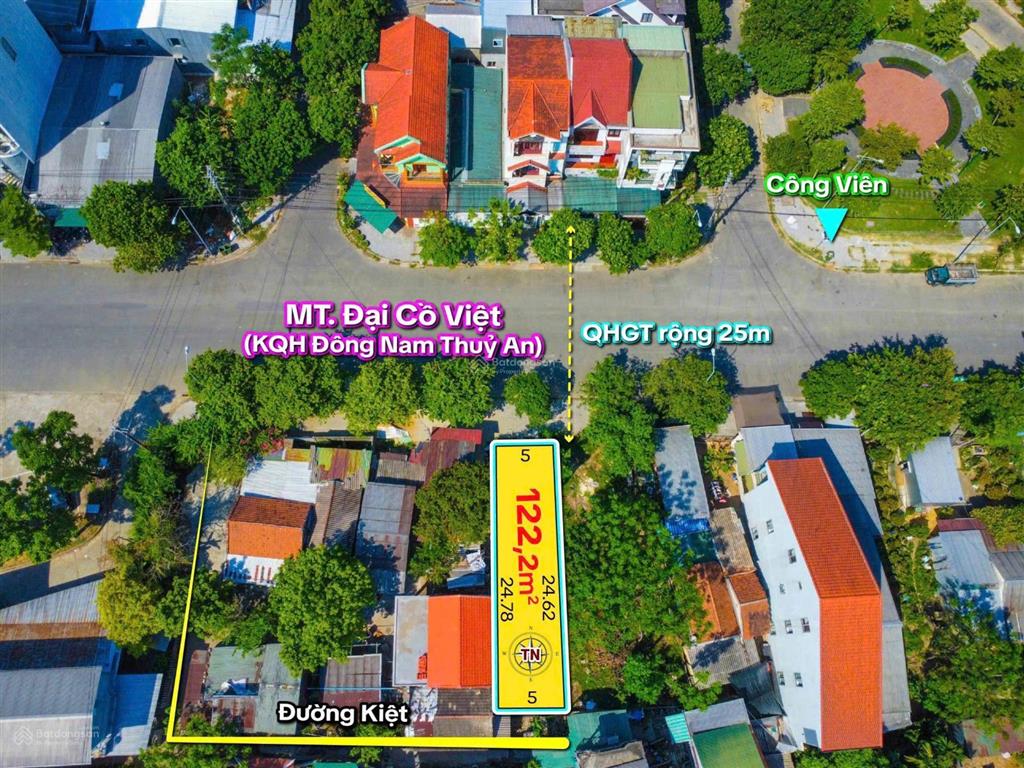 Đất mặt tiền đại cồ việt cách aeon mall 300m. liền kề các dự án lớn tp huế