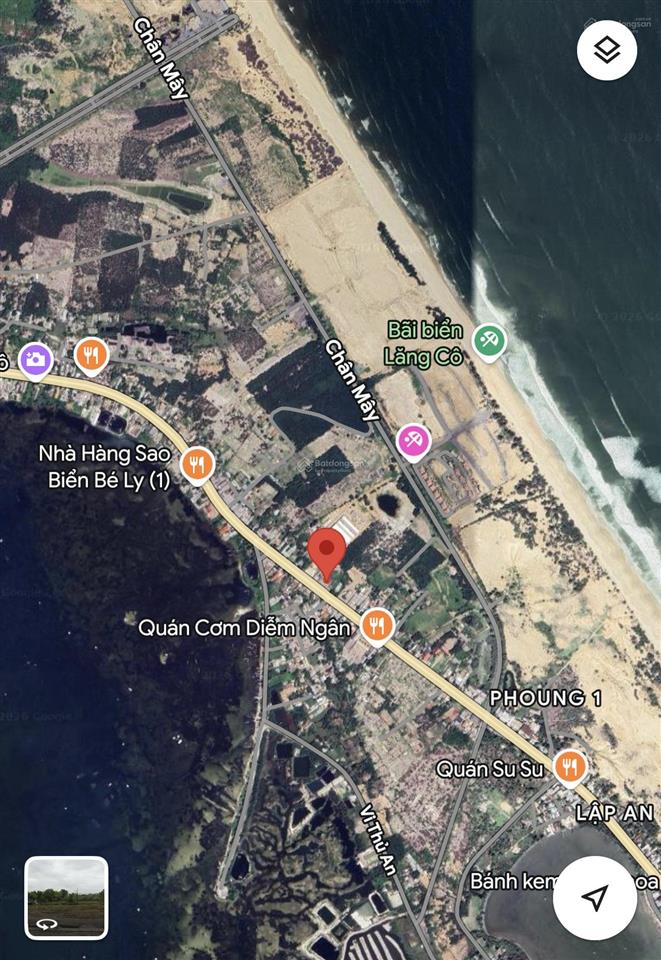 2094m2 mặt tiền lạc long quân. ngay trung tâm lăng cô. cách biển 500m