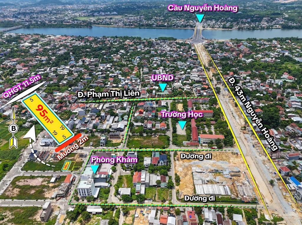 Đất kqh kim long cạnh trục đường lớn nguyễn hoàng