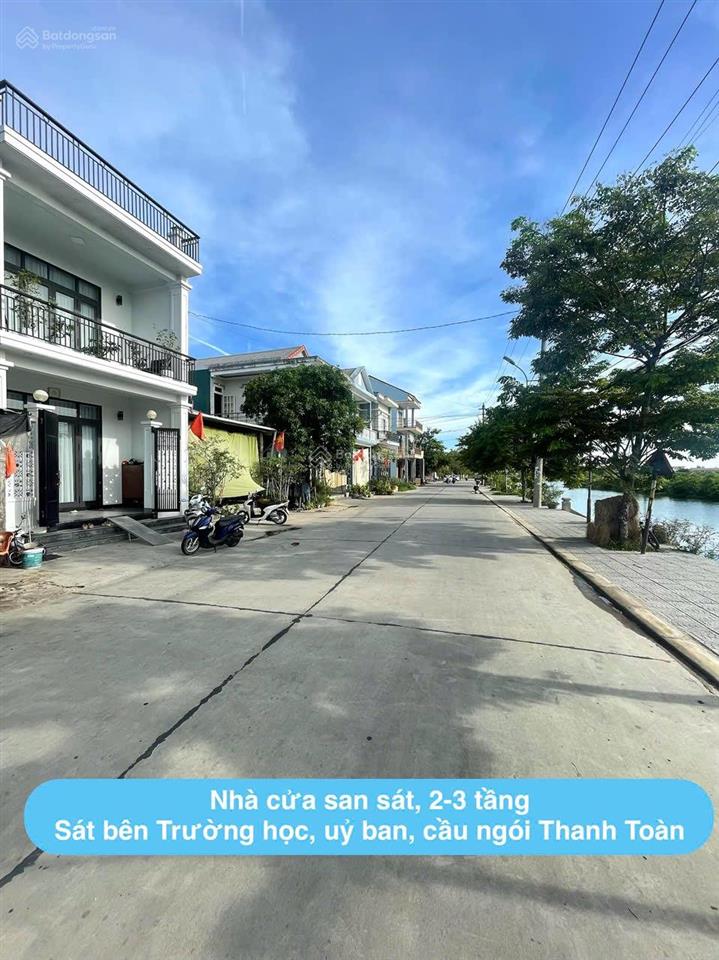 Đất mặt tiền view sông sát cầu ngói thanh toàn. gần fpt. khu vực phát triển du lịch