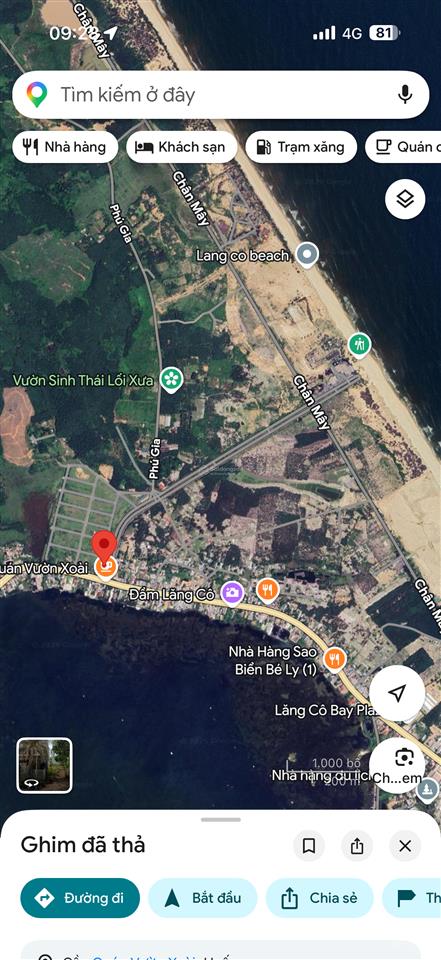 Đất mặt tiền kinh doanh nguyễn văn đạt  lăng cô. trục chính ra biển