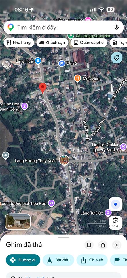 Đất kiệt ô tô 40 huyền trân công chúa. 100m2 ngang 6m cách đường chính vài bước chân