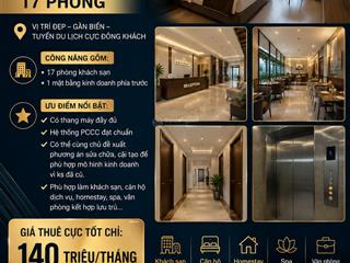 Cho thuê toà khách sạn 17 phòng nguyễn văn thoại