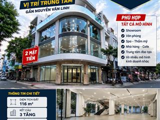 Cho thuê nhà siêu phẩm 2 mặt tiền trung tâm lê đình lý  nguyễn văn linh