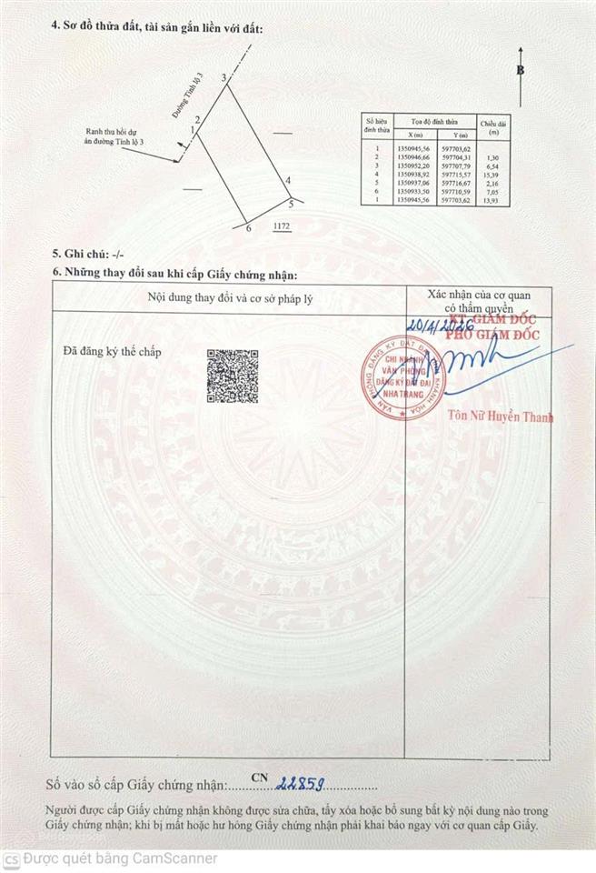 Bán đất 110m2 tại phố phong châu, 4,55 tỷ, khánh hòa  hot!