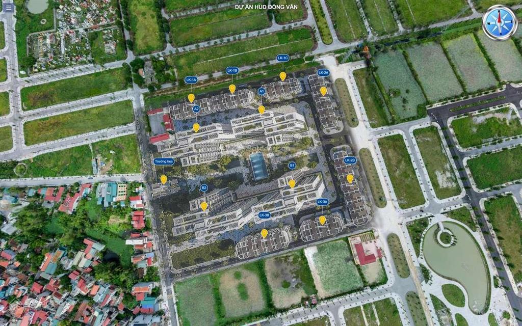 Nhà liền kề hud đồng văn  duy tiên hà nam gần kcn đồng văn i, ii, iii, iv & v. giá 5.508 tỷ
