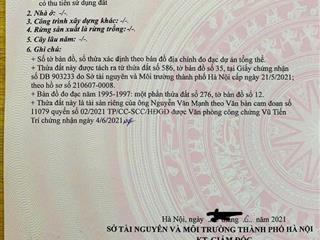 Bán lô góc đường oto minh kha bình minh thanh oai