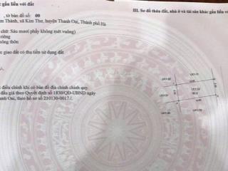 Đất trục chính kinh doanh đấu giá bờ vải kim thư thanh oai dt 60m