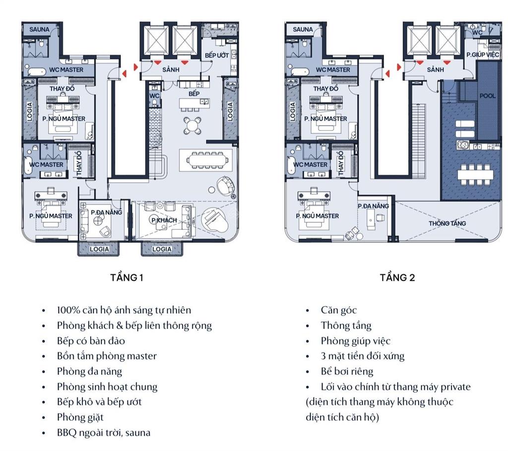 Căn penhouse vip nhất dự án, diện tích ~600m2 view sông hồng, hồ tây, trung tâm thủ đô