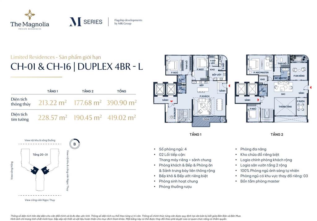 Căn 3pn giá từ 9,5 tỷ, 4pn, duplex sân vườn, penthouse view sông hồng, hồ tây cách phố cổ 10 phút