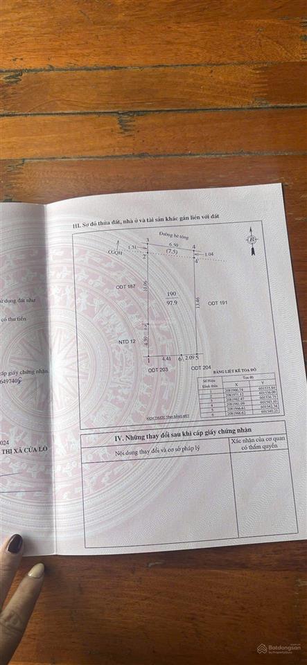 Chính chủ bán mảnh đất 100m2 cửa lò cách biển 300m, ô tô tránh 2,8 tỷ