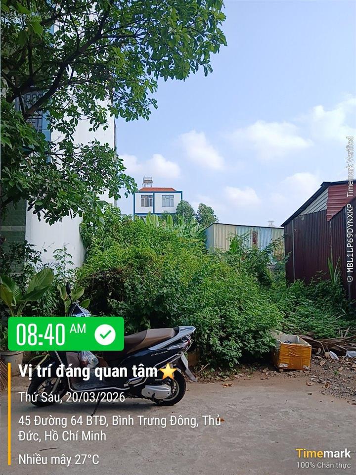Chủ gửi bất đất dự án trường thịnh lô e125  đường 16m khu đường 64 & nguyễn duy trinh q2 giá tlcc