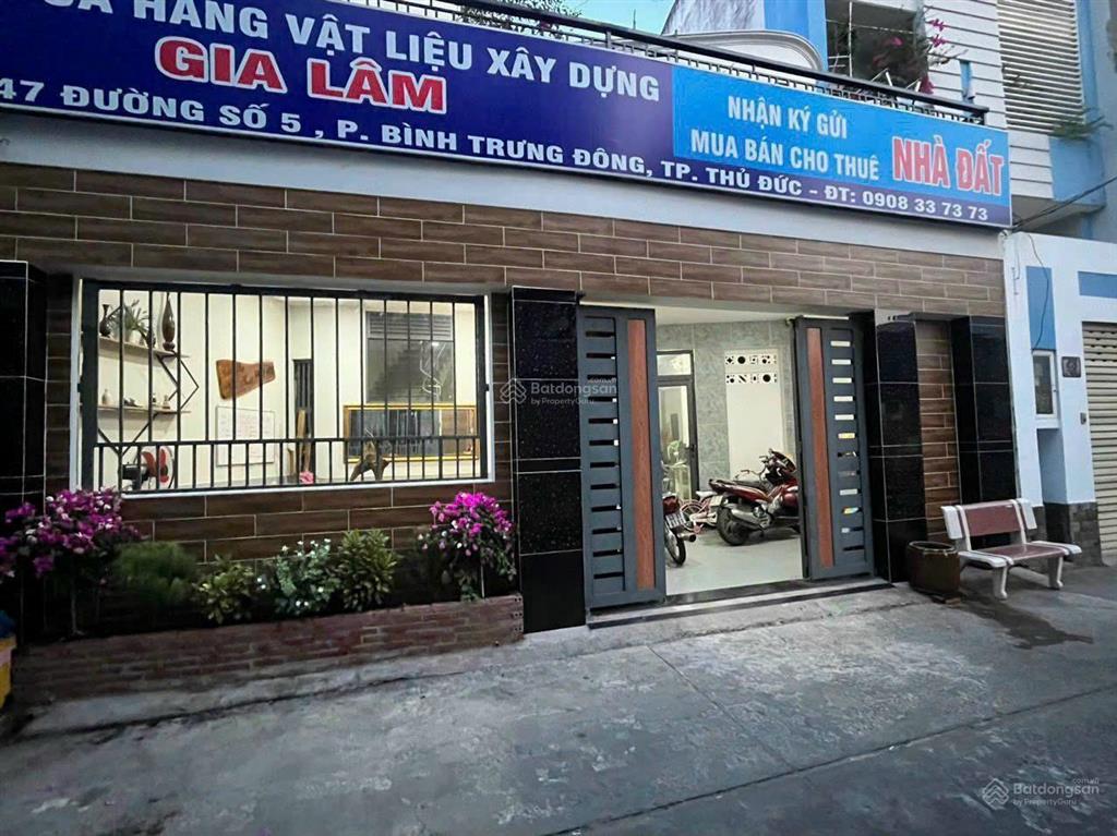 Bán nhà mặt tiền 47 đường số 5 phường bình trưng đông quận 2 đường ô tô 7c ngang 8,6m  0903 034 ***