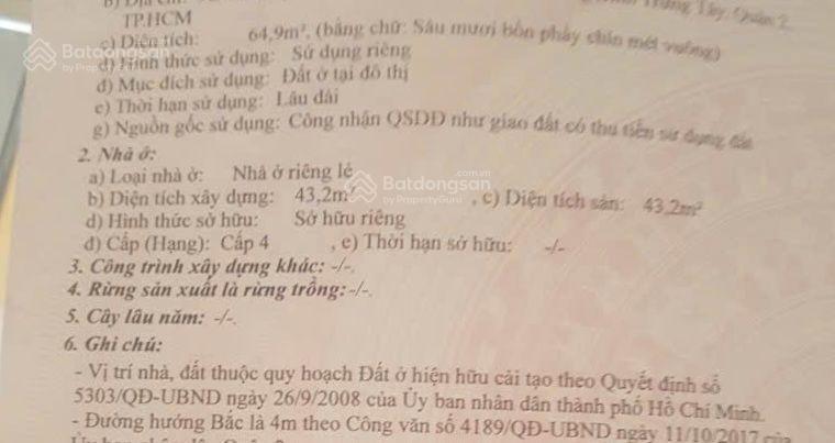 Bán nhà cấp 4 hẻm 98 lê văn thịnh ngang 8m hiếm giá tốt 5,3 tỷ