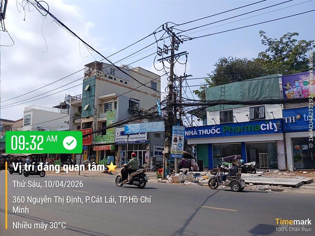 Bán đất mặt tiền 360 nguyễn thị định, p. bình trưng tây, quận 2 đối diện chợ công thành. tl mạnh
