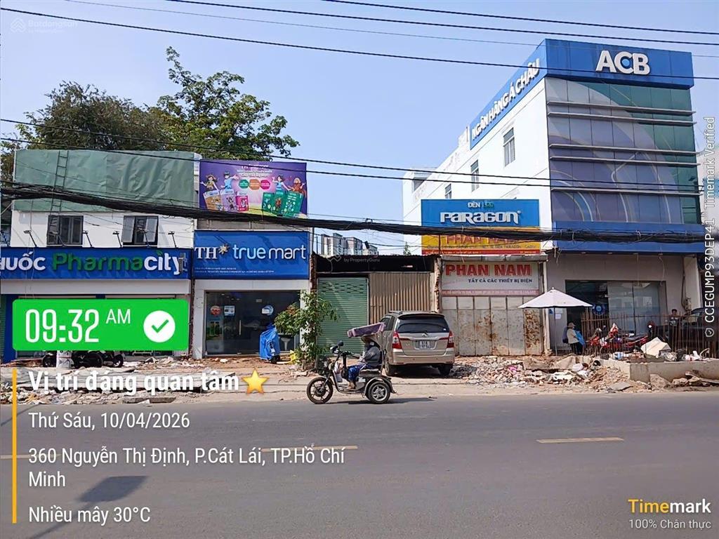 Bán đất mặt tiền 360 nguyễn thị định, p. bình trưng tây, quận 2 đối diện chợ công thành. tl mạnh