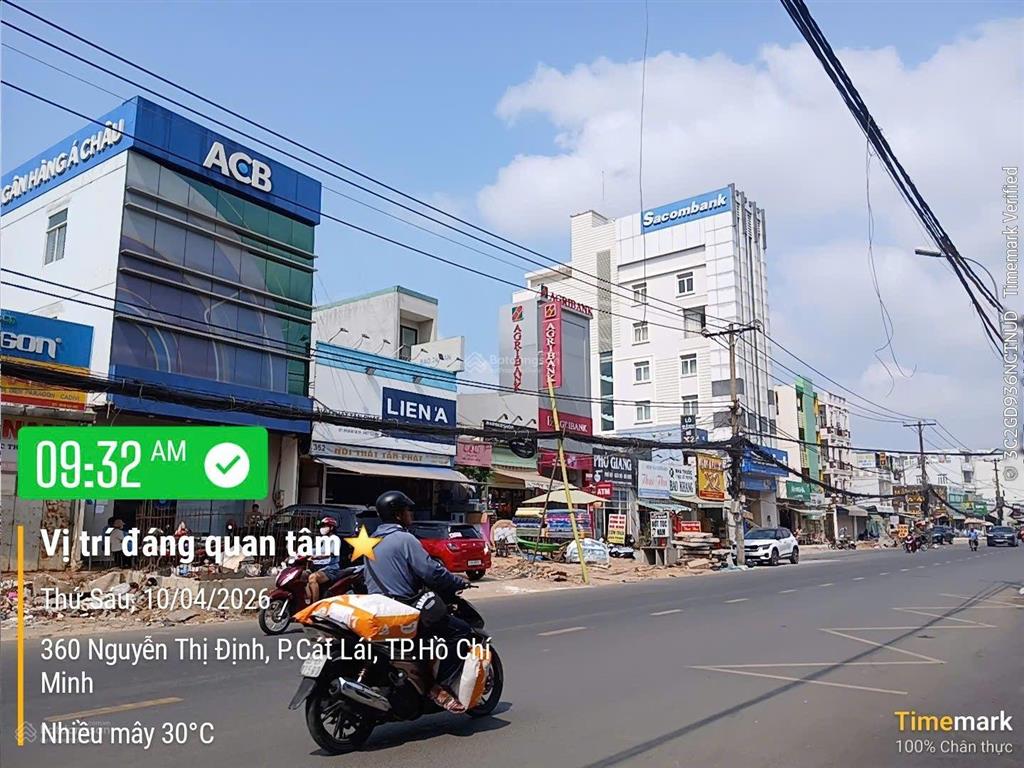Bán đất mặt tiền 360 nguyễn thị định, p. bình trưng tây, quận 2 đối diện chợ công thành. tl mạnh