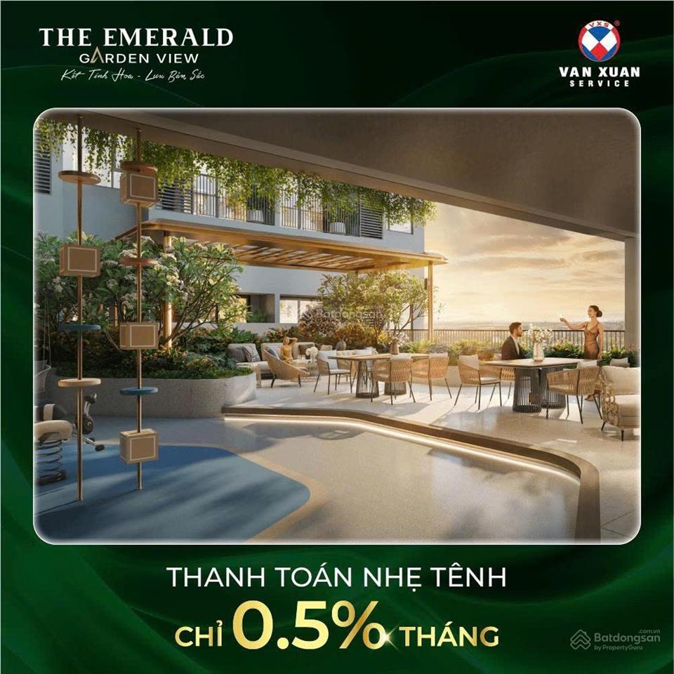 Căn hộ the emerald garden view tại thuận an, giá 36tr/m2, 63.86 chỉ 9tr/tháng, không cần vay nh