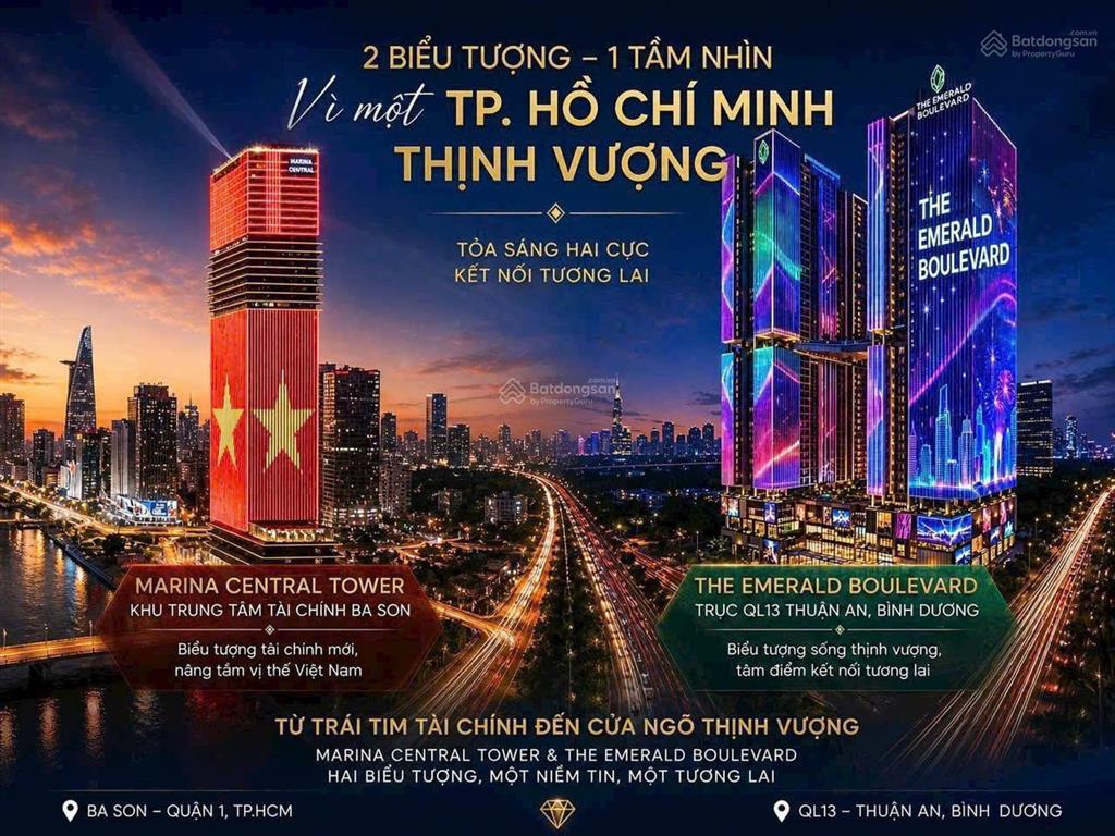 Bán căn 1pn + the emerald boulevard view thành phố siêu đẹp