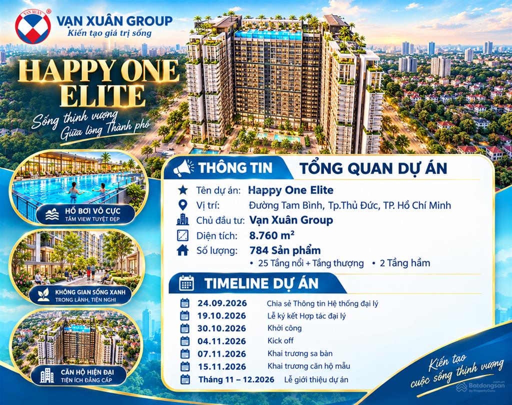 Căn hộ happy one elite tam bình, hồ bơi đáy kính trên không tại thủ đức. coming soon tháng 10/2026