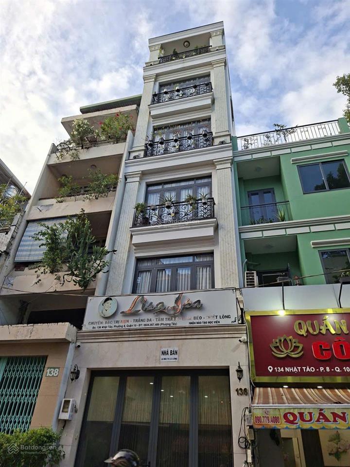 Hà xuống 2 tỷ còn 26.5 tỷ cần bán gấp nhà mặt tiền nhật tảo p.8 q.10 5 lầu thang máy