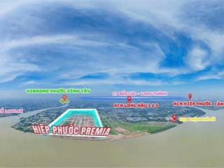 Đất nền Hiệp Phước Premia, Nhà Bè: 80m2, sổ hồng, 1.7 tỷ GPXD 5PN, 3 tầng, hướng đông