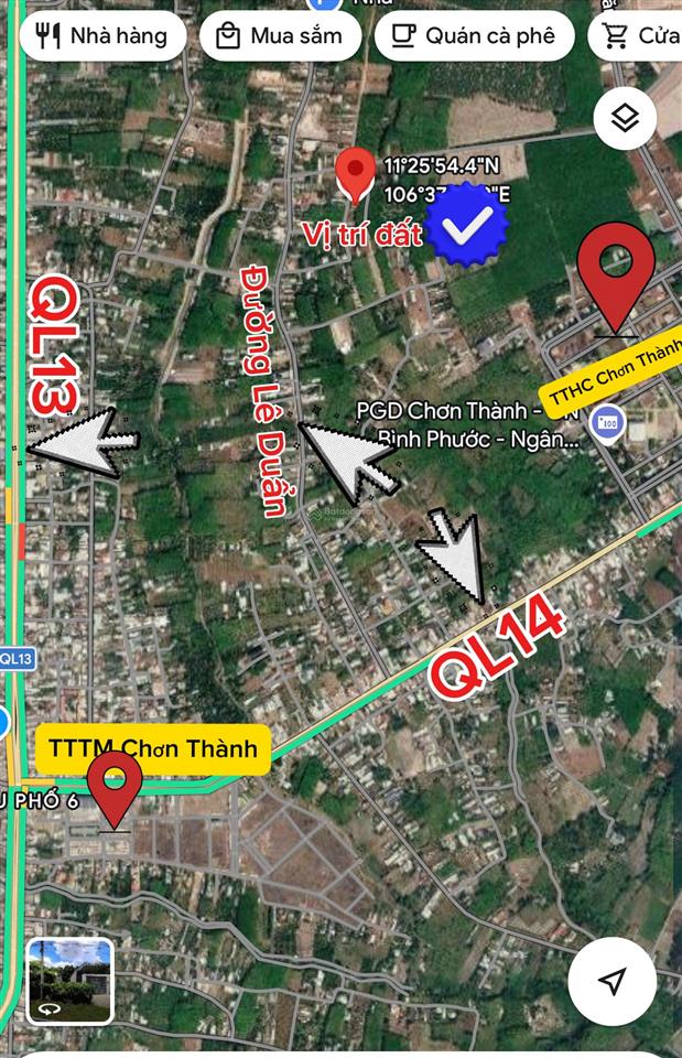 5m nhánh nhựa lê duẩn kp. trung lợi, p. chơn thành, giá đầu tư