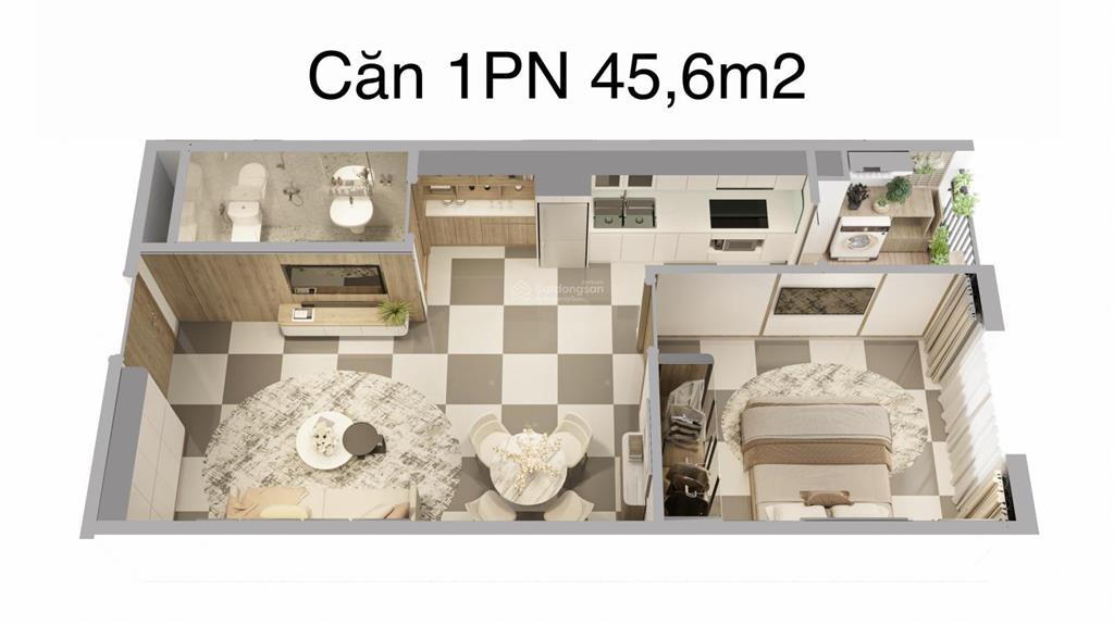 Cắt lỗ căn 1pn 45,6m2 toà mới chung cư phenikaa hoà lạc. hđmb sang tên được luôn, giá chỉ 2 tỷ