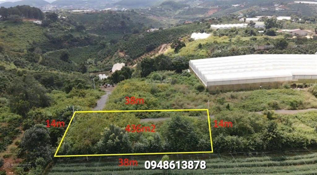 Lô đất nghỉ dưỡng tà nung 436m có 200m thổ cư gần đường chính 725, xubg quanh là các khu du lịch