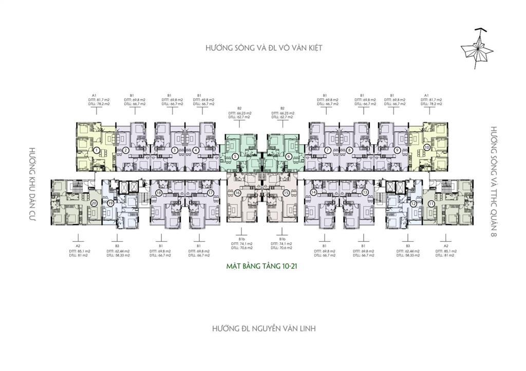 Chính chủ bán căn 2pn saigon skyview q8 70m2 giá 4,2 tỷ