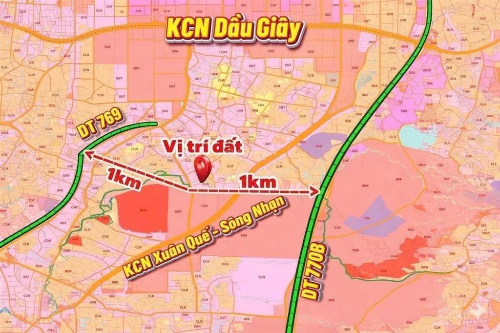 Bán đất dầu giây rẻ nhất phân khu đối diện kcn công nghệ cao xuân quế  sông nhạn