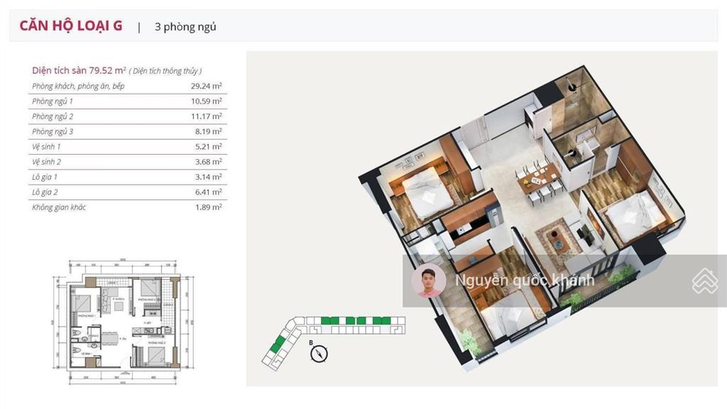 Bán căn 80m  3pn 2vs  2 ban công | xuân mai complex yên nghĩa giá rẻ