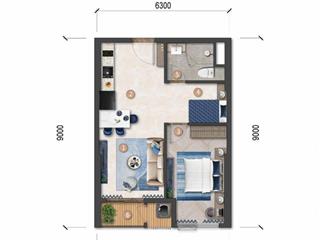 Căn hộ 1pn+ beacon blanca  mặt biển  sổ lâu dài