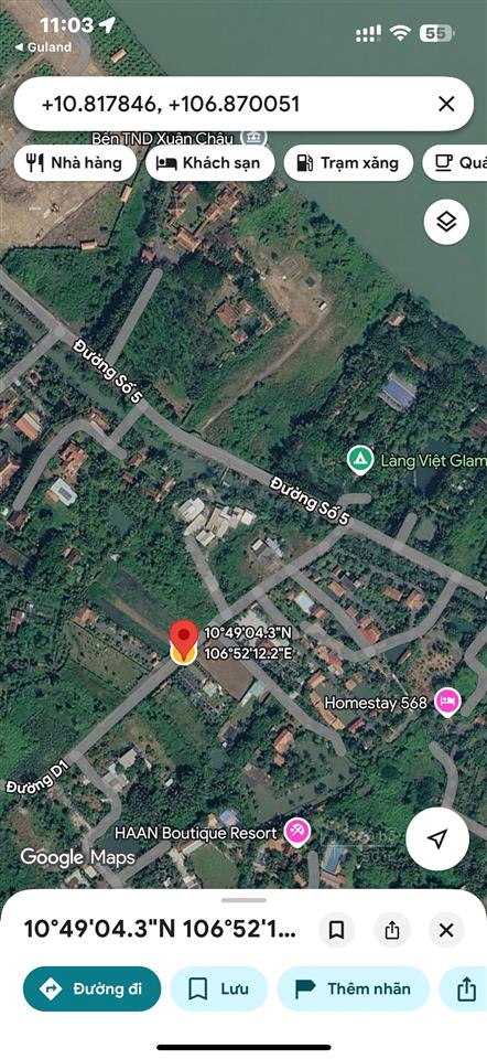 Đất mặt tiền d1 quận 9 2.875m giá 20 tỷ