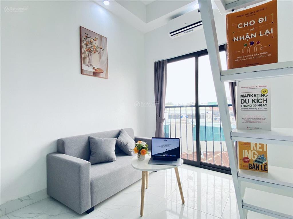 Cho thuê ccmn khu tôn thất tùng full đồ thang máy giá chỉ 4tr8
