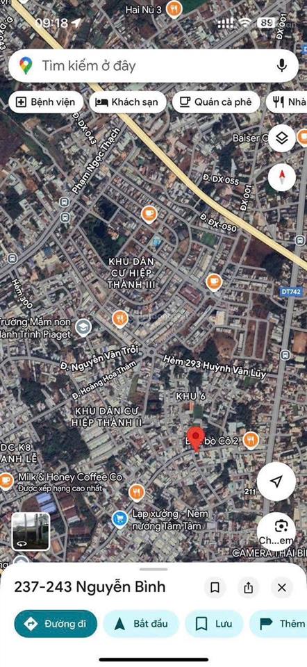 Bán đất mặt tiền nguyễn bình phú lợi, thủ dầu một, bình dương diện tích 5.5m 22.5m