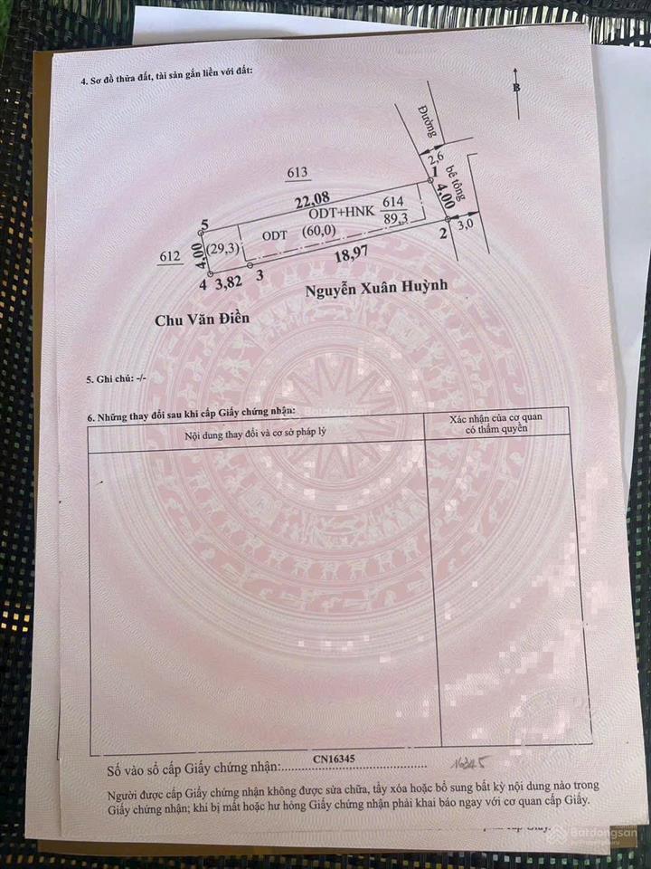 Bán đất phú hoà cách chợ 20m trung tâm tdm