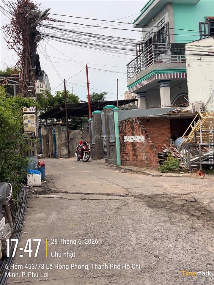 Bán đất 4x30m hẻm lê hồng phong gần tiểu học phú hoà 3