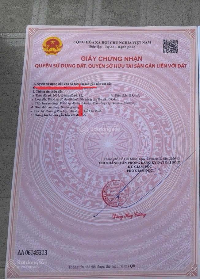 Bán đất 4x30m hẻm lê hồng phong gần tiểu học phú hoà 3