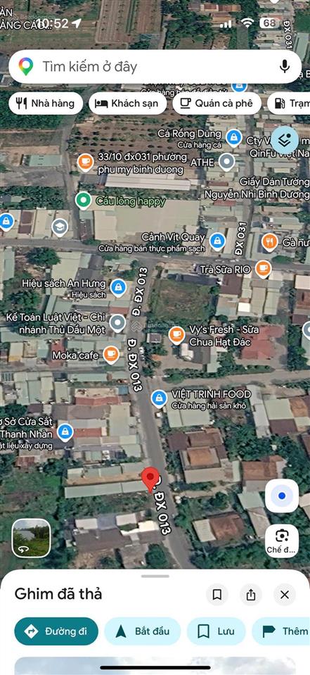 Bán đất mặt tiền dx13 phú mỹ mặt tiền đường nhựa 6m thông thoáng 5x30 nở hậu 5.5m thổ cư 100m 3ty59