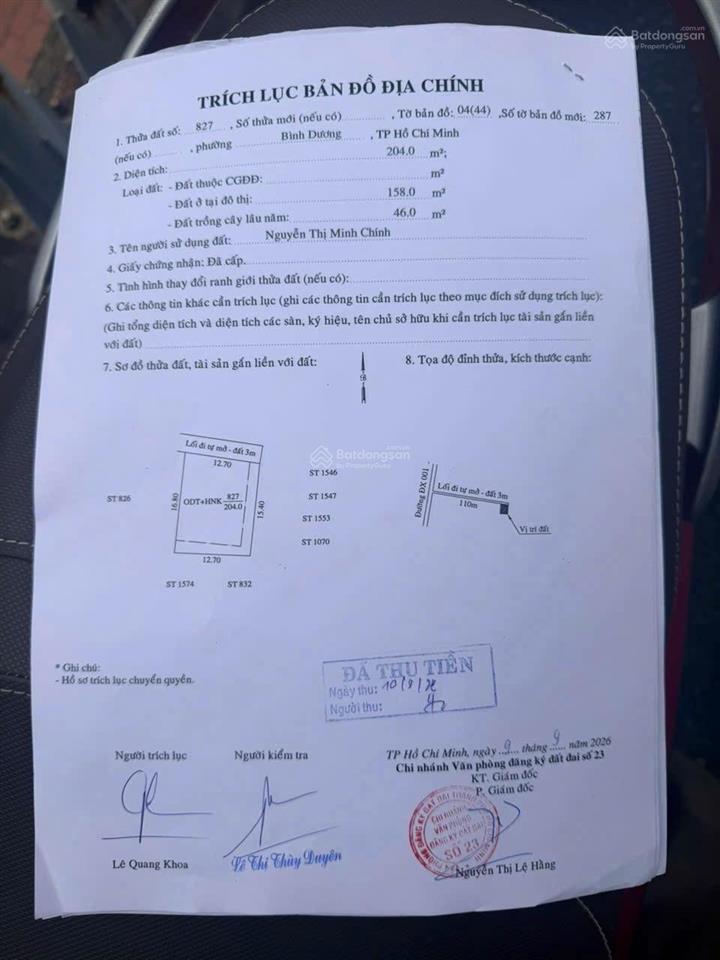  nhanh thì còn bán đất phú mỹ ngang rộng 12,7m giá chỉ 2 tỷ 9 vị trí nhánh dx01, phú mỹ