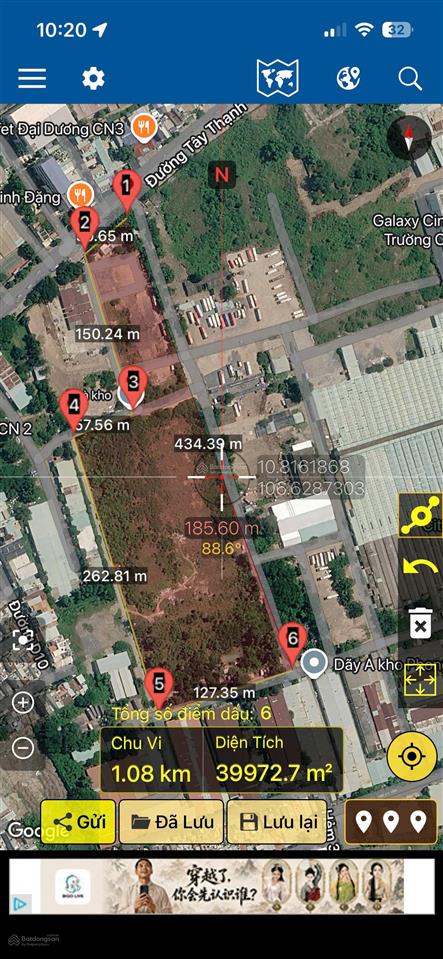 Cho thuê đất 40.000m2 mặt tiền tây thạnh, tân phú có cắt lẻ diện tích