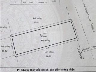 Cần bán lô đất 120m2 khu đô thị bình điền  quận 8