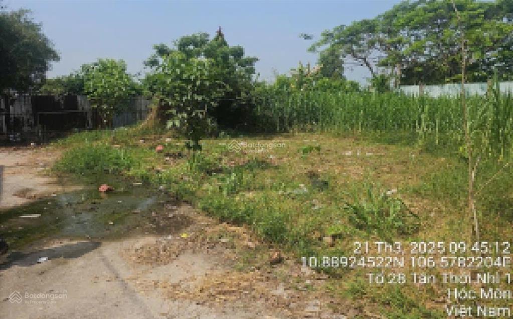 Cần bán gấp lô đất hxt tân thới nhì  hm
