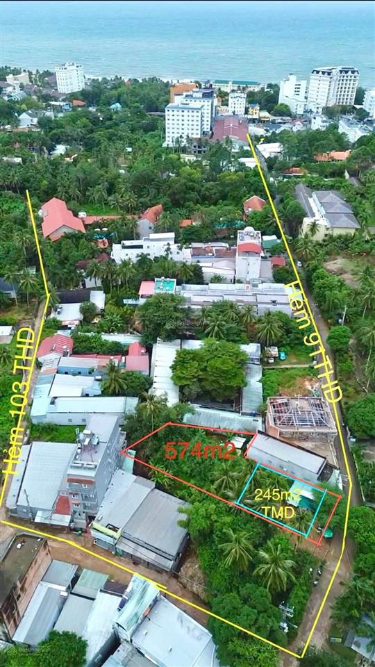 Bán 574m2 đất mặt tiền hẻm 91 trần hưng đạo, phú quốc 245m2 tmdv, xây 10 tầng, giá 19 tỷ