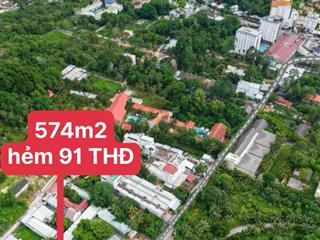 Bán 574m2 đất mặt tiền hẻm 91 trần hưng đạo, phú quốc 245m2 tmdv, xây 10 tầng, giá 19 tỷ