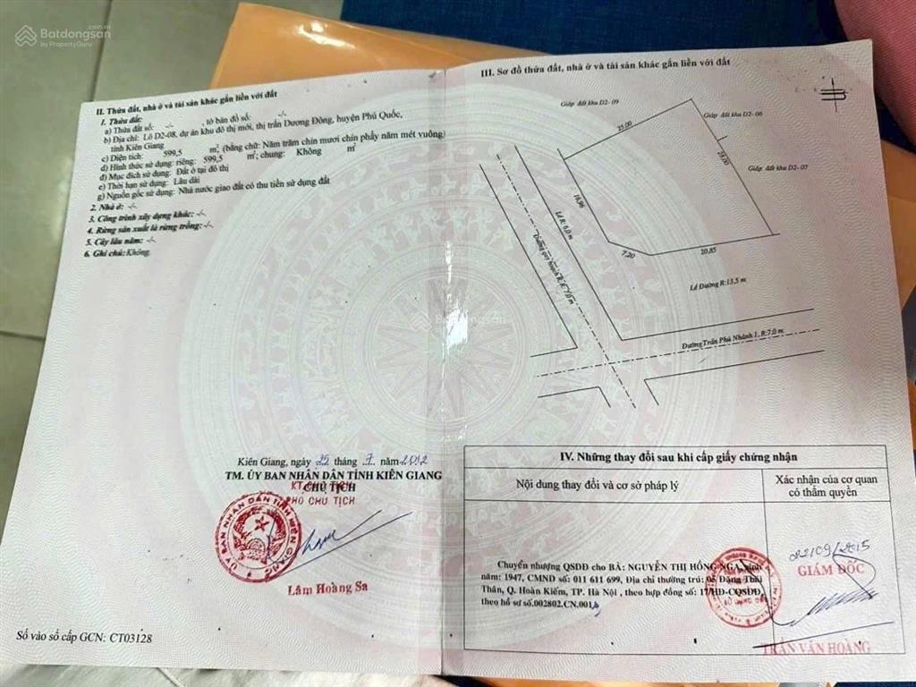 Bán lô góc 599m2 đẹp trục đại lộ gia long kđt 67ha bắc dương đông giá đầu tư