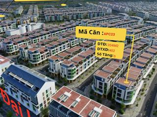 Bán nhanh cắt lỗ sâu căn góc meyhomes phú quốc 203m2, 5 tầng, xây dựng 400m2