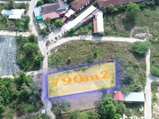 Bán đất đẹp cửa lấp 790m2 1 sẹc hẻm cầu bà phong, 302m2 thổ cư, mặt tiền 16m